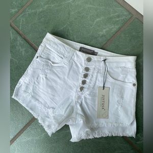 Just USA Shorts w/ button fly NWT